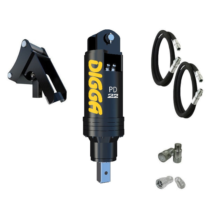 Digga PD22 and PDH22 Auger Drive for Excavators up to 22T Earthmoving Warehouse