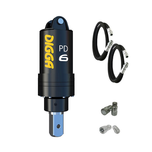 Digga PD6 and PDH6 Auger Drive for Mini Excavators up to 6.5T Earthmoving Warehouse