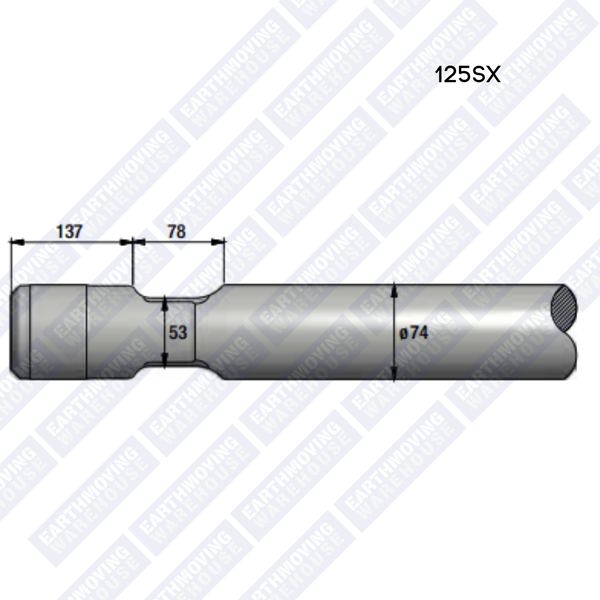 Chisel to Suit MONTABERT 125SX Rock Breaker