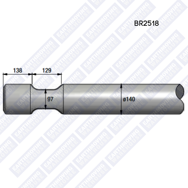 Chisel to Suit RAMMER BR2518 Rock Breaker