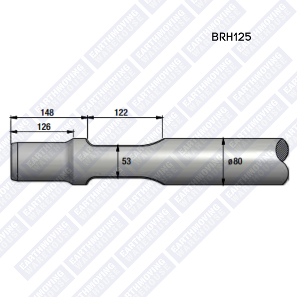 Chisel to Suit MONTABERT BRH125 Rock Breaker
