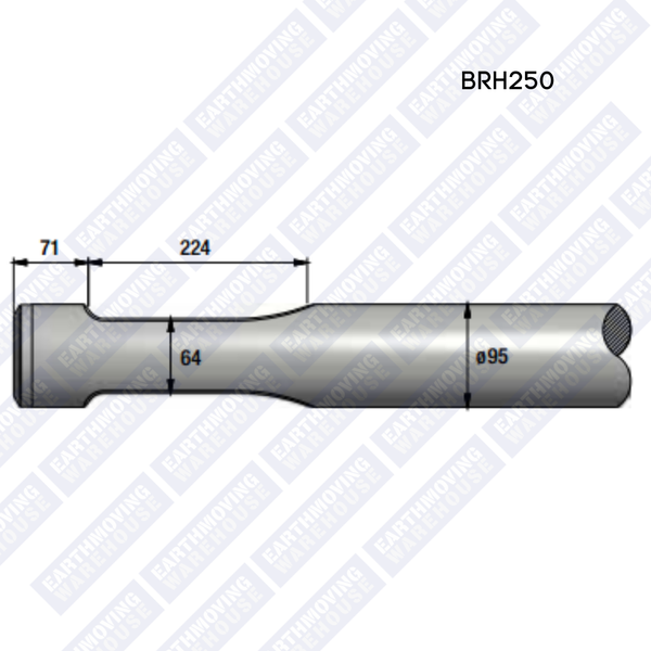 Chisel to Suit MONTABERT BRH250 Rock Breaker