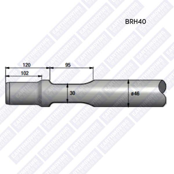Chisel to Suit MONTABERT BRH40 Rock Breaker