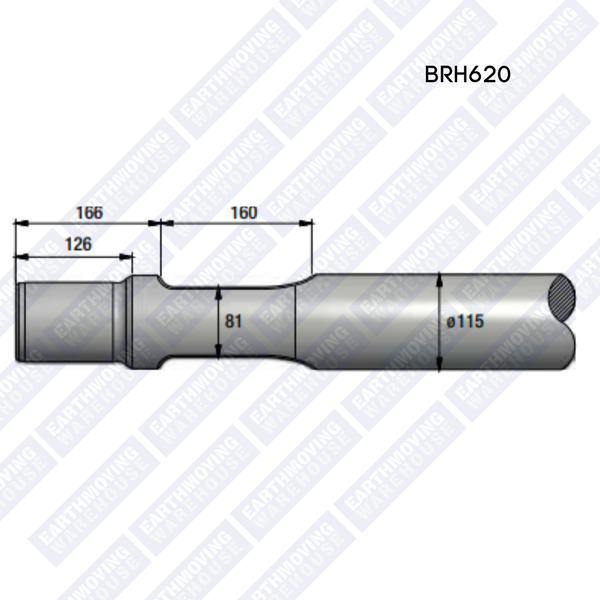 Chisel to Suit MONTABERT BRH620 Rock Breaker