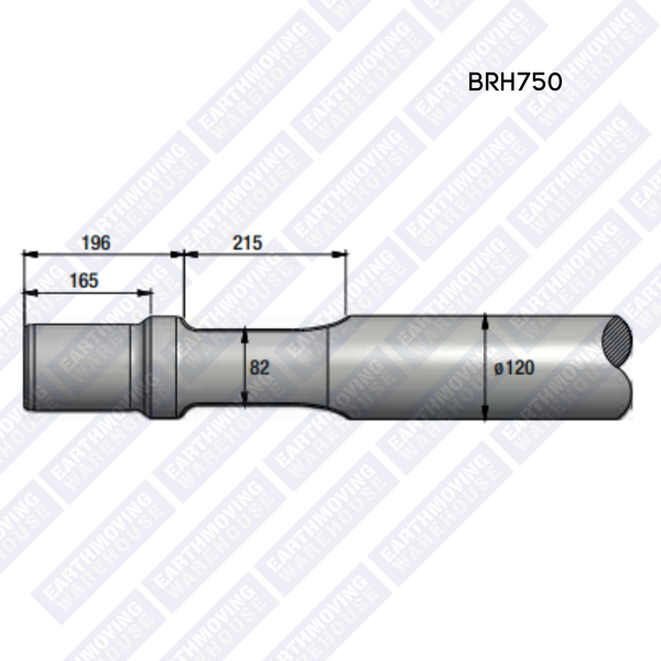 Chisel to Suit MONTABERT BRH750 Rock Breaker