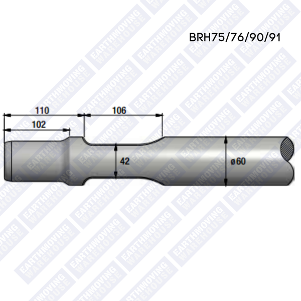 Chisel to Suit MONTABERT BRH75/76/90/91 Rock Breaker