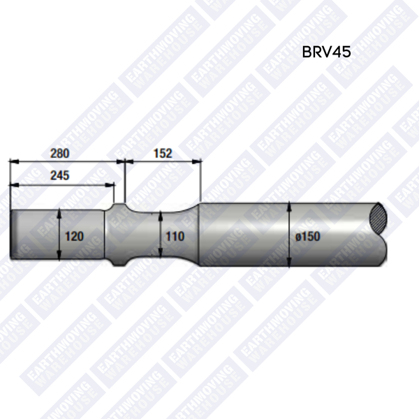 Chisel to Suit MONTABERT BRV45 Rock Breaker