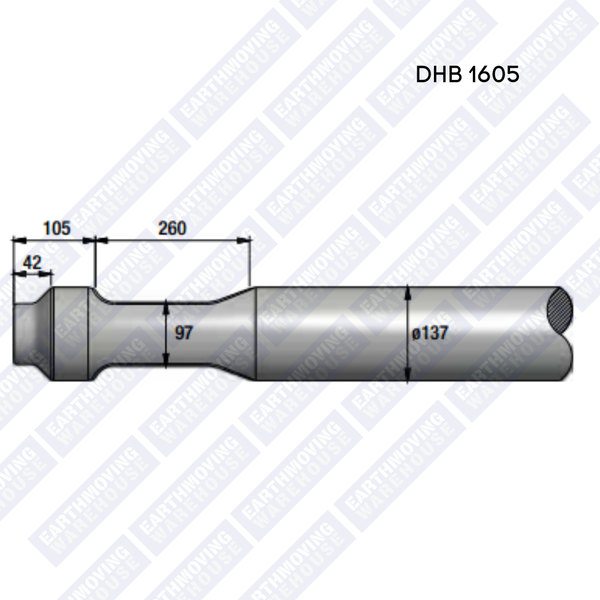 Chisel to Suit DEHACO DHB 1605 Rock Breaker