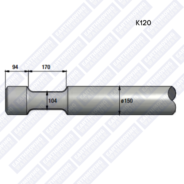 Chisel to Suit DAINONG DNB K120 Rock Breaker