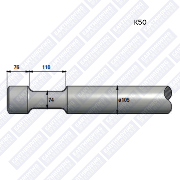 Chisel to Suit DAINONG DNB D50 Rock Breaker
