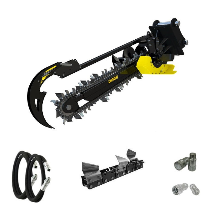 Digga Bigfoot XD Trencher 900mm and 1200mm for Excavators up to 8T Earthmoving Warehouse