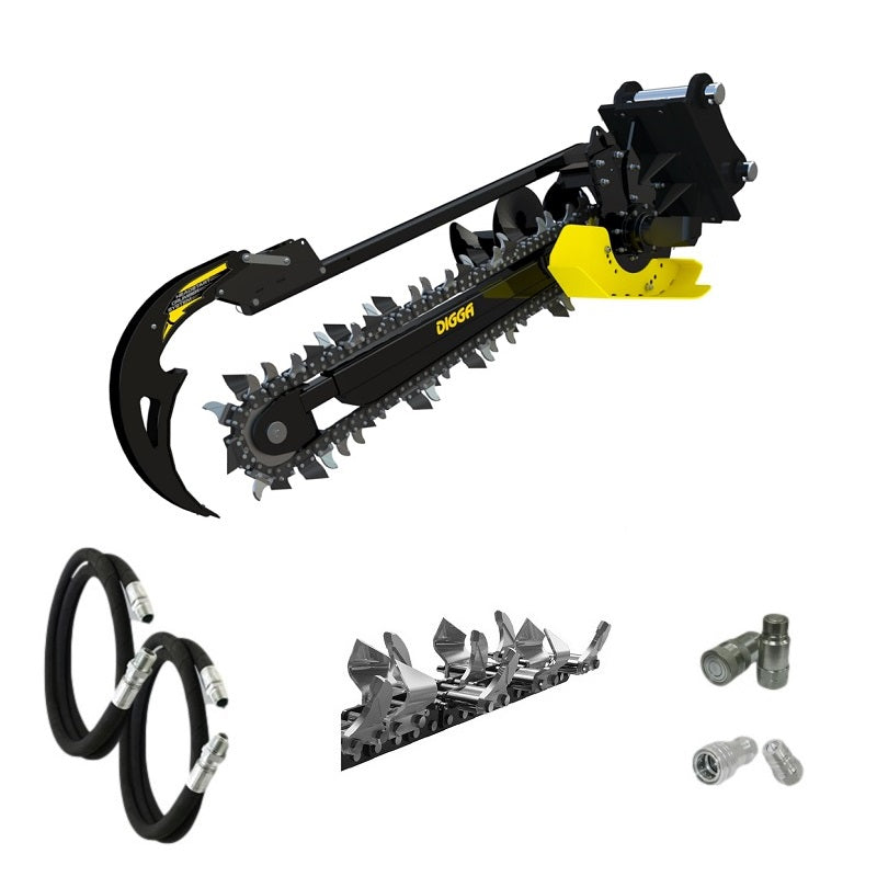 Digga Bigfoot XD Trencher 900mm and 1200mm for Backhoes