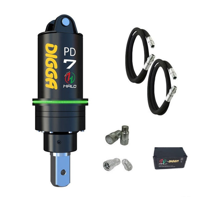 Digga PD7 and PDH7 Auger Drive for Mini Excavators up to 7.5T Earthmoving Warehouse