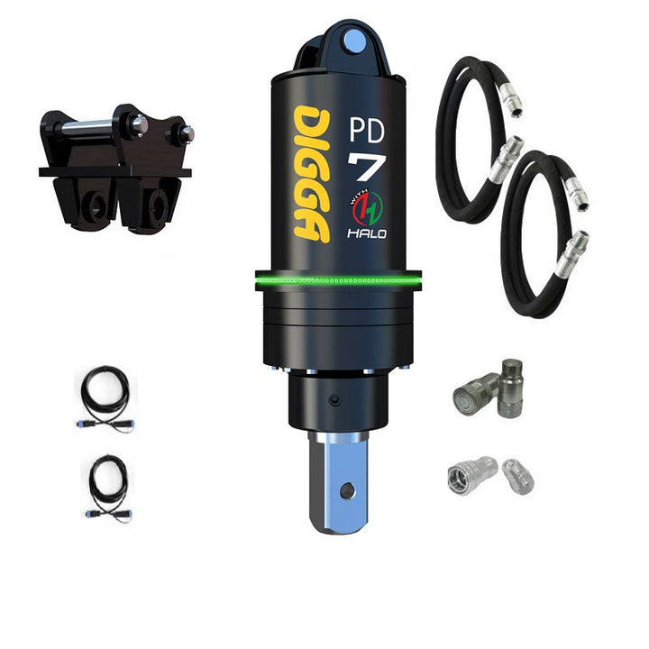 Digga PD7 and PDH7 Auger Drive for Mini Excavators up to 7.5T Earthmoving Warehouse
