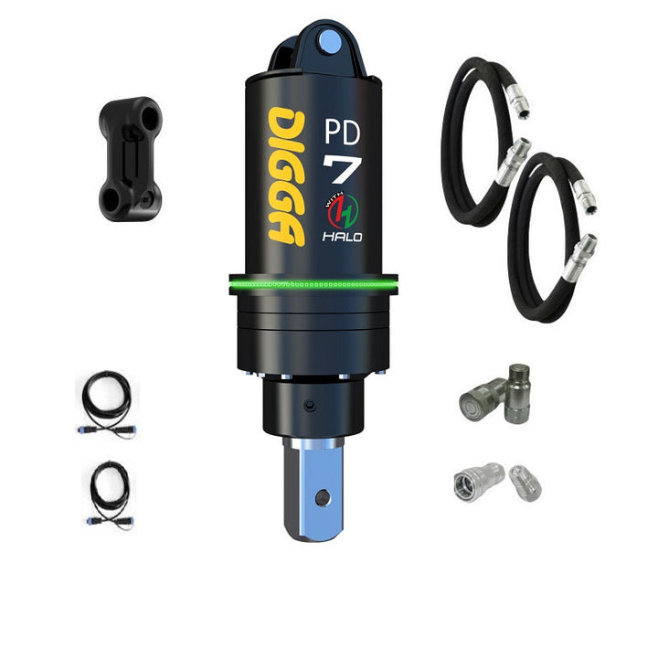 Digga PD7 and PDH7 Auger Drive for Mini Excavators up to 7.5T Earthmoving Warehouse