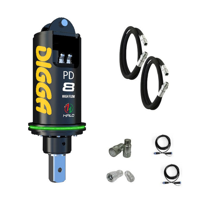 Digga PD8HF and PDH8HF Auger Drive for Excavators up to 10T Earthmoving Warehouse