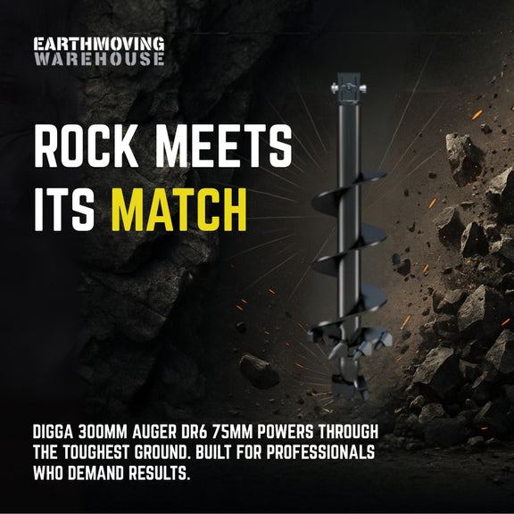 300mm Rocks 300mm DR6 Dedicated Rock Auger - Digga