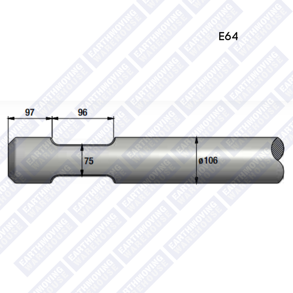 Chisel to Suit RAMMER E64 Rock Breaker
