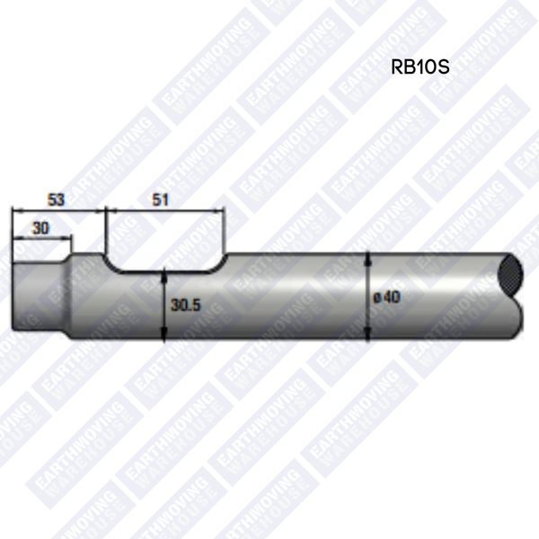 Chisel to Suit EARTHQUAKE RB10s Rock Breaker