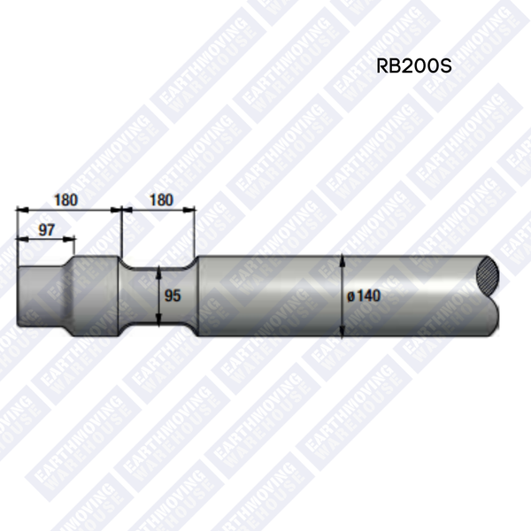 Chisel to Suit EARTHQUAKE RB200S/200X Rock Breaker