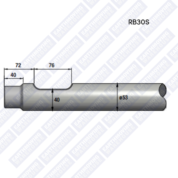 Chisel to Suit EARTHQUAKE RB30s Rock Breaker