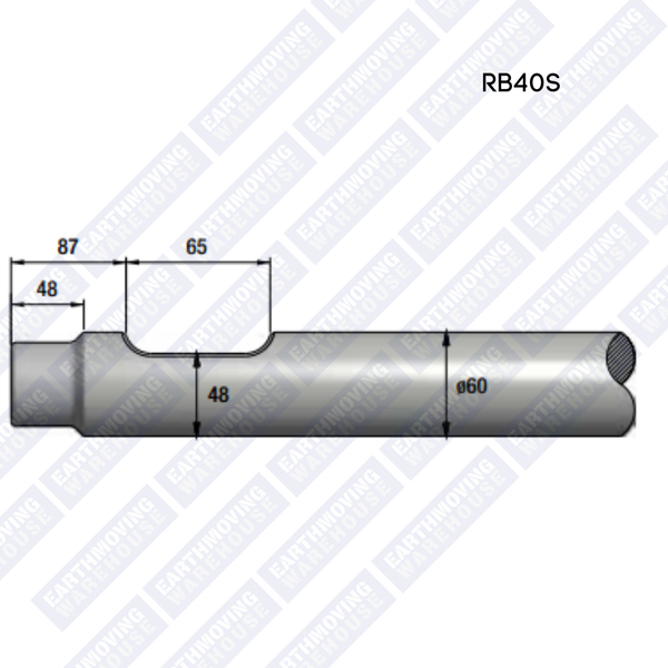 Chisel to Suit EARTHQUAKE RB40s Rock Breaker