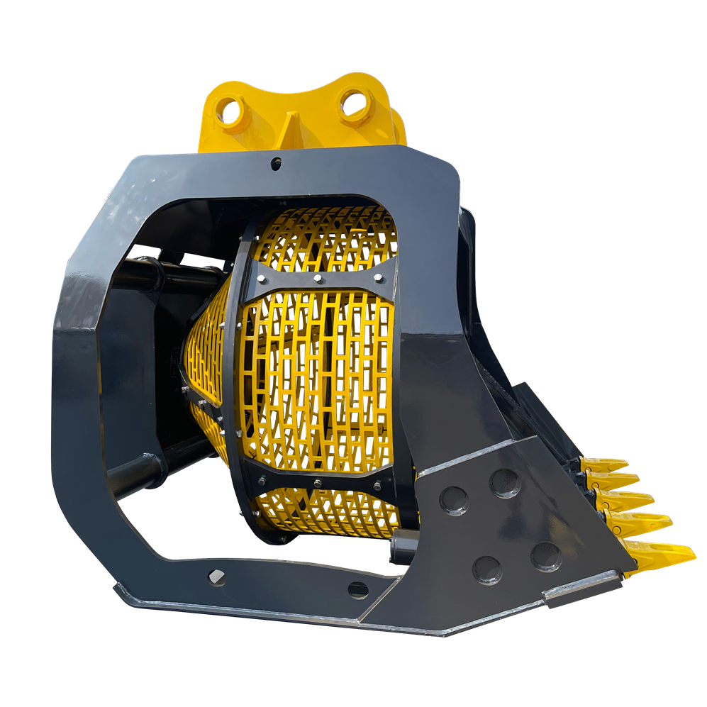 EarthQuake Rotary Screening Buckets for Excavators