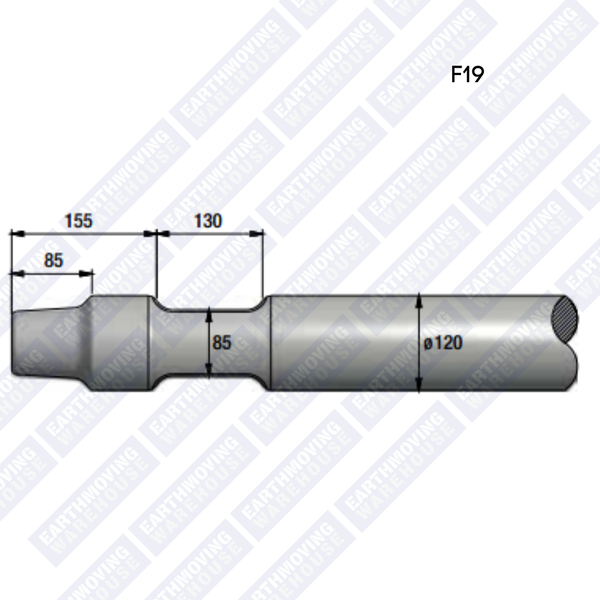 Chisel to Suit FURUKAWA F19 Rock Breaker