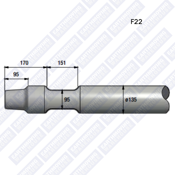 Chisel to Suit FURUKAWA F22 Rock Breaker