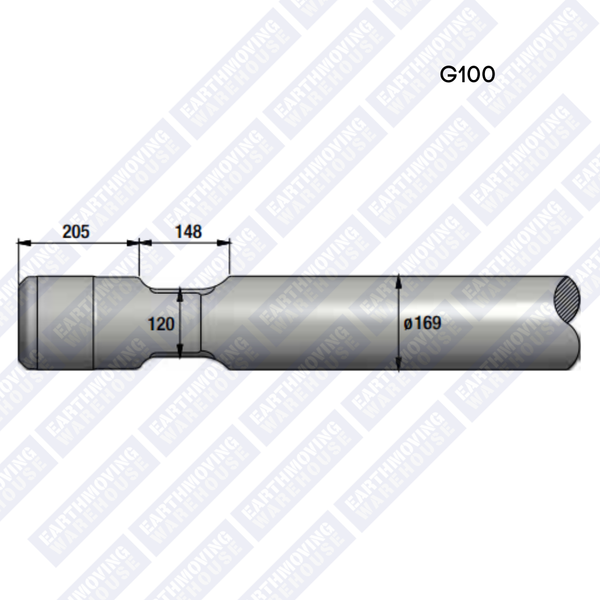 Chisel to Suit RAMMER G100 Rock Breaker