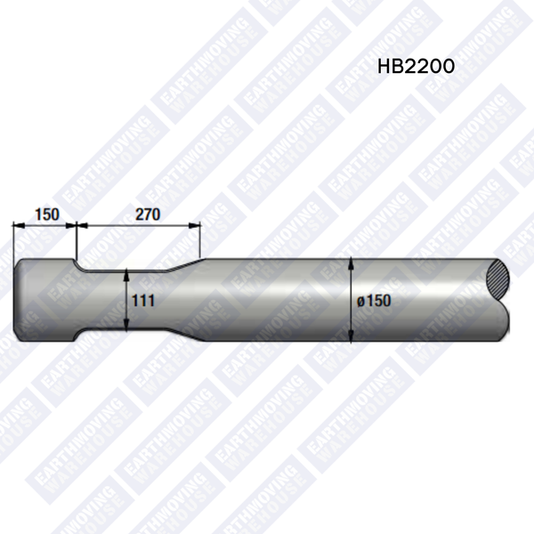 Chisel to Suit EPIROC HB2200 Rock Breaker