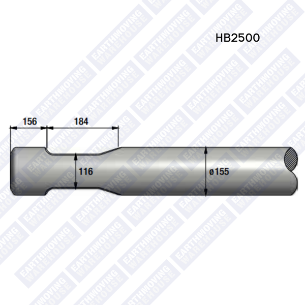 Chisel to Suit EPIROC HB2500 Rock Breaker