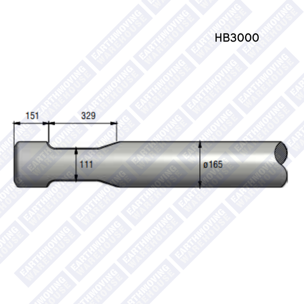 Chisel to Suit ATLAS COPCO HB3000 Rock Breaker