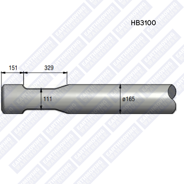 Chisel to Suit EPIROC HB3100 Rock Breaker