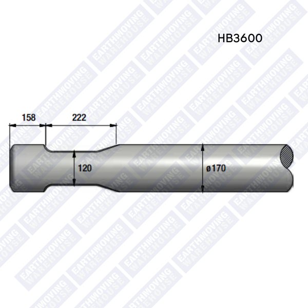 Chisel to Suit EPIROC HB3600 Rock Breaker