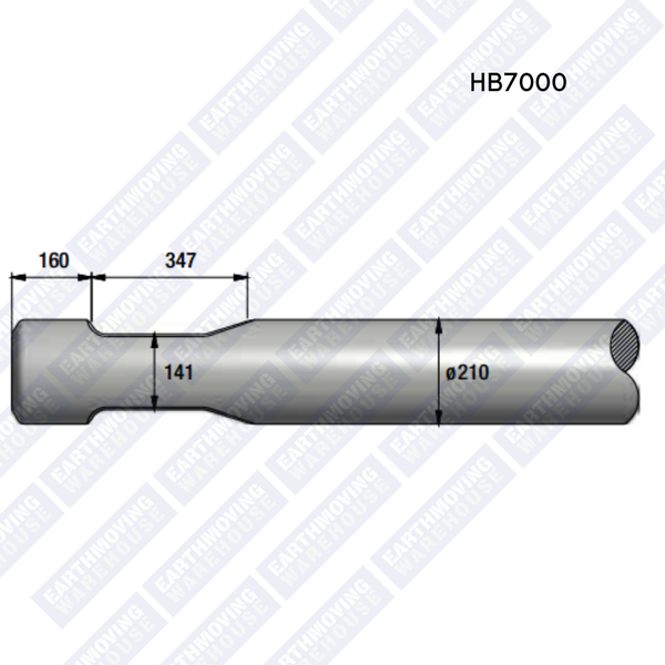 Chisel to Suit EPIROC HB7000 Rock Breaker