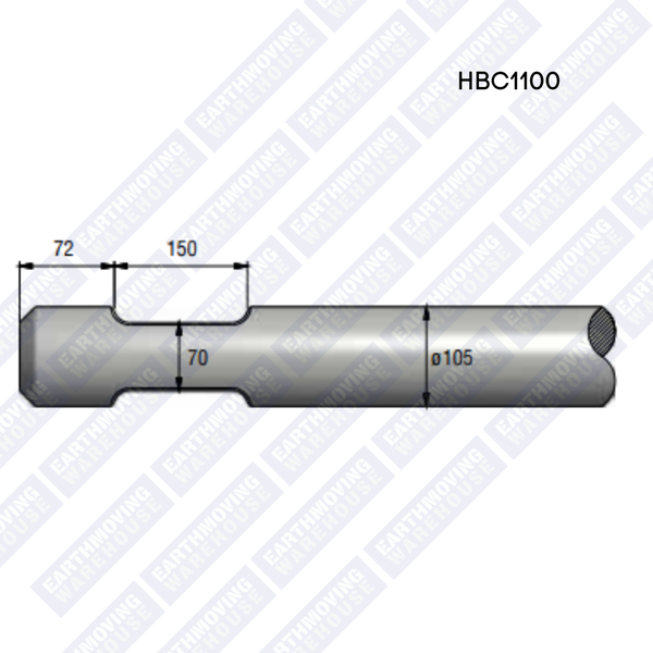 Chisel to Suit ATLAS COPCO HBC1100 Rock Breaker