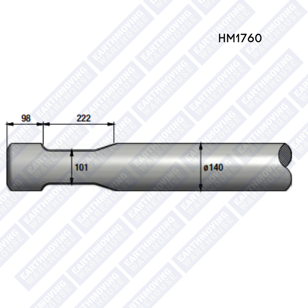 Chisel to Suit JCB HM1760 Rock Breaker