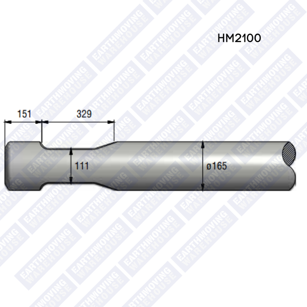 Chisel to Suit KRUPP HM2100 Rock Breaker