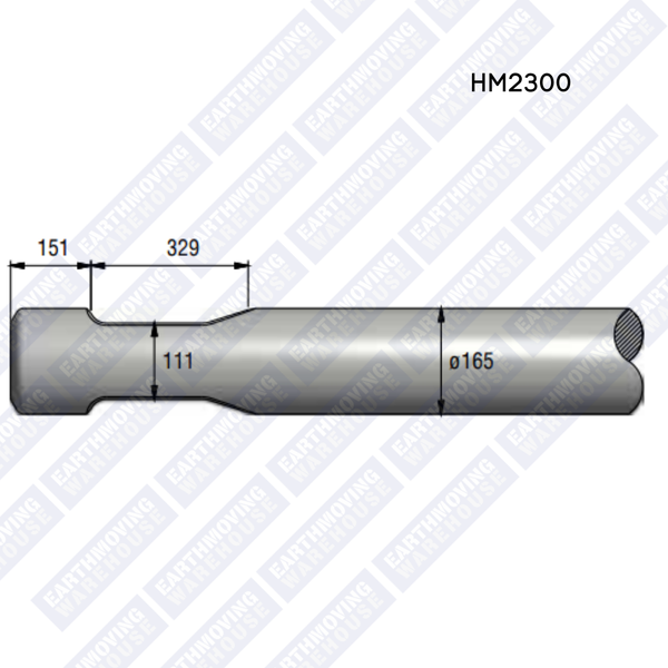 Chisel to Suit KRUPP HM2300 Rock Breaker