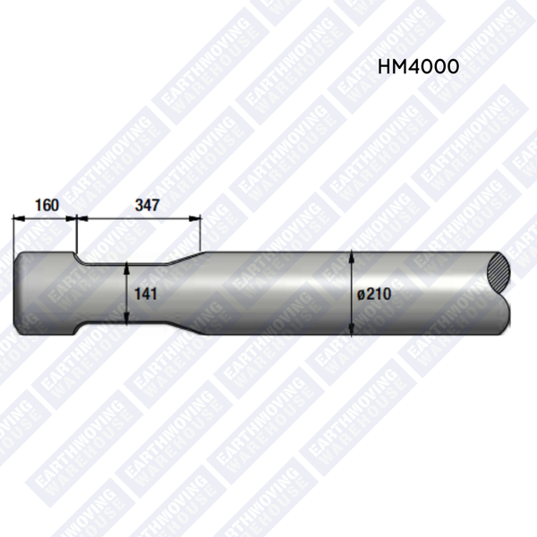 Chisel to Suit KRUPP HM4000 Rock Breaker