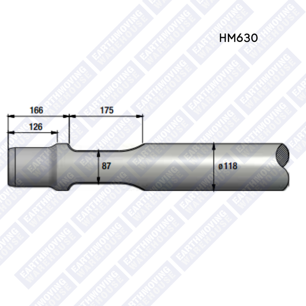Chisel to Suit JCB HM630 Rock Breaker