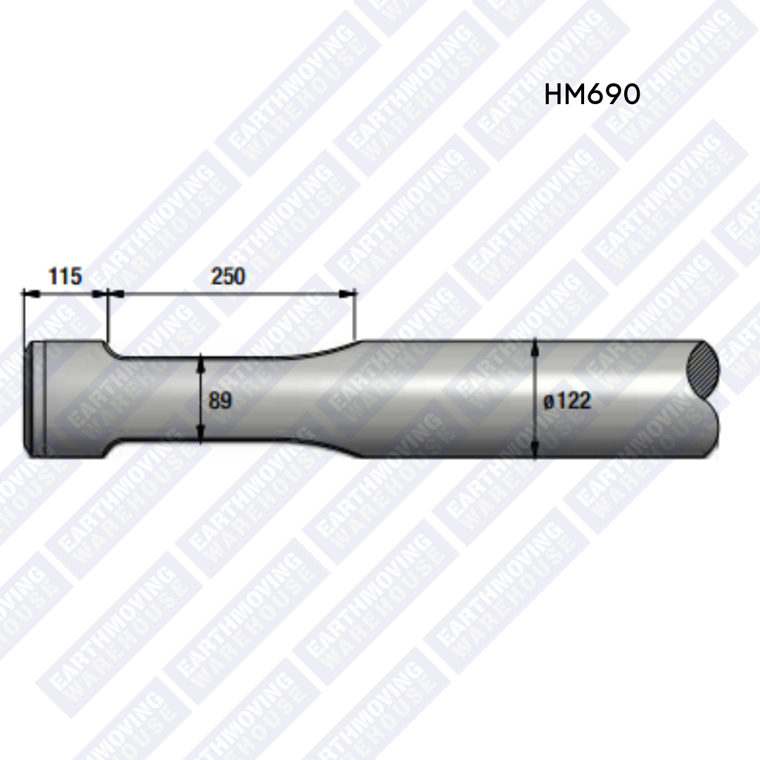 Chisel to Suit JCB HM690 Rock Breaker
