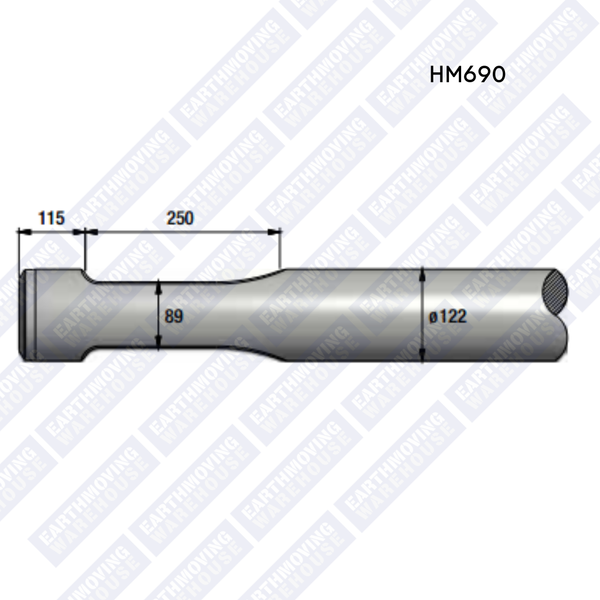 Chisel to Suit JCB HM690 Rock Breaker