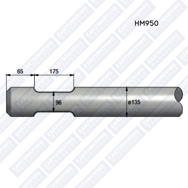 Chisel to Suit KRUPP HM950 Rock Breaker