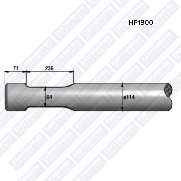 Chisel to Suit INDECO HP1800 Rock Breaker