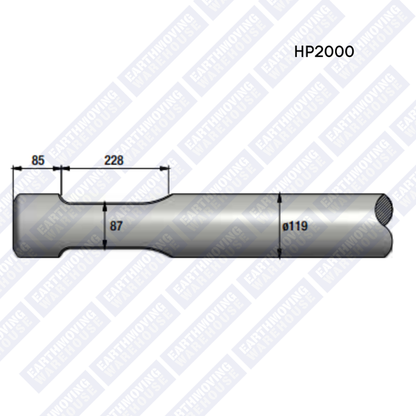 Chisel to Suit INDECO HP2000 Rock Breaker