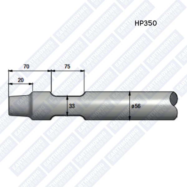 Chisel to Suit INDECO HP350 Rock Breaker