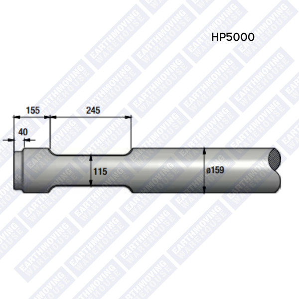 Chisel to Suit INDECO HP5000 Rock Breaker