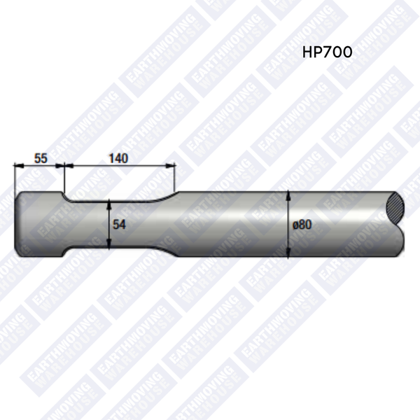 Chisel to Suit INDECO HP700 Rock Breaker